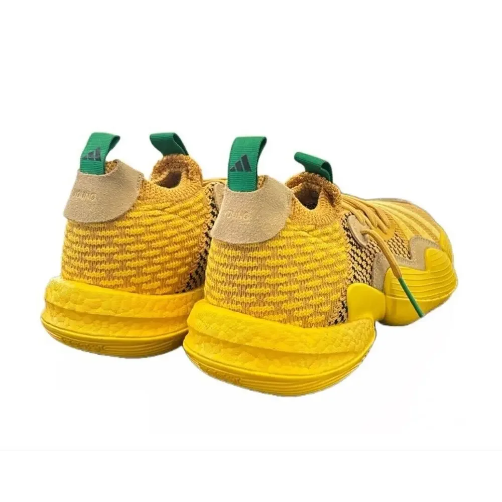 Adidas Trae Young 2 Hazy Yellow‎ Basketball Shoes Low Top Men's Size 8 IG4793